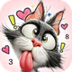 Cute Funny Animal Color icon