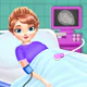 Cute princess babyshower icon