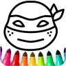 Boys Ninja Coloring & Memory icon