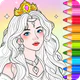 Princess Game Fantasy Coloring icon
