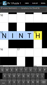 Crossword screenshot
