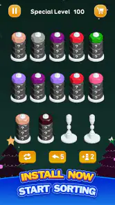 Nut Sort - Color Puzzle Games screenshot