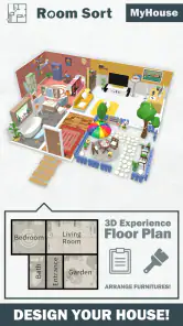 Room Sort - Floor Plan Game screenshot