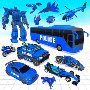 Bus Simulator Police Robot Car screenshot