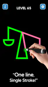 Dessin Line: pas levage Puzzle screenshot