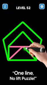 Dessin Line: pas levage Puzzle screenshot