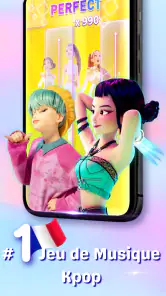 Kpop Tiles : Piano Rythme Jeu screenshot