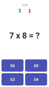 Table de multiplication - Math screenshot