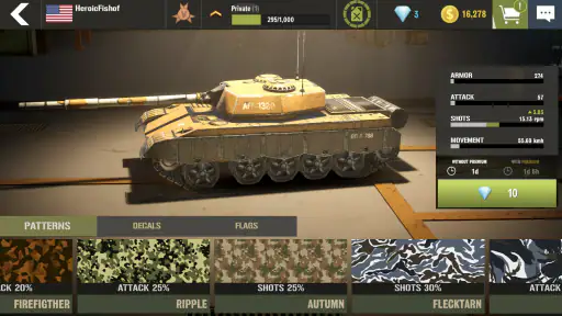 War Machines : Jeu de tanks screenshot
