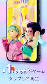 K-POP Tiles: ピアノリズムゲーム screenshot
